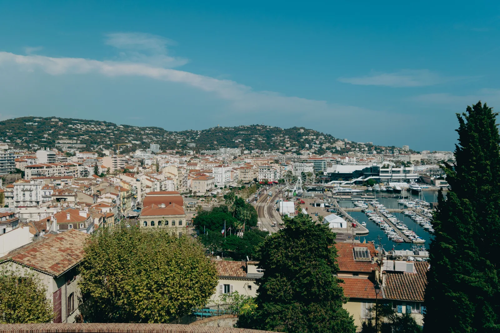 Plateau de musculation moderne et lumineux dans une salle de sport cannoise avec vue dégagée sur la Côte d'Azur